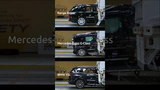 2024 Mercedes-Benz G-Class G 350, 2024 Range Rover, 2024 BMW X5 vs Truck trailer crashtest