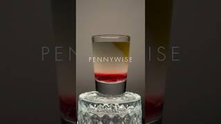 The Pennywise cocktail shot | #shorts #cocktail #shots #creepy