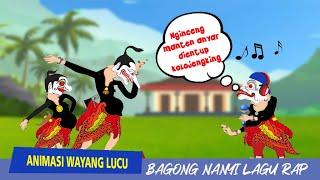 BAGONG NYANYI RAP SUPER LUCU | Bagong Bingung Membedakan Lu dan Gue | Animasi Wayang Lucu