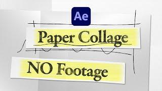 Paper Collage Title Animation | After Effects Tutorial