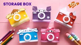 DIY my Melody,Kuromi,Purin,Hello Kitty,Cinnamaroll Paper Camera Storage Box/Mini Camera Storage Box