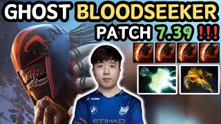  NEW PATCH 7.39 - Ghost BLOODSEEKER Hard Carry Gameplay vs Flipster Talon  0 DEAD - Dota 2