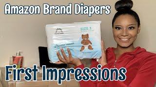 AMAZON MAMA BEAR DIAPER BRAND FIRST IMPRESSIONS | DIAPER REVIEW