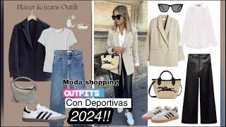 ideas de moda para vestir con Deportivas 2024!! 25 combinaciones|moda shopping SHEGLAM