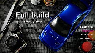 Subaru Impreza WRX STi Type-R (GC8F) | Scale model build | Step by step | Fujimi | 1/24 | ASMR