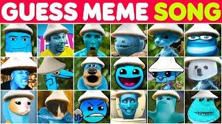 Guess MEME Song...!  Smurf Cat Meme Quiz COMPILATION #439