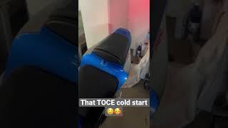 Cold start with TOCE exhaust!