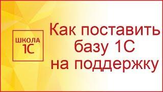 Как поставить базу 1С на поддержку