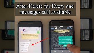 New Whatsapp  Hack  in iphone After Delete For Everyone Message still available