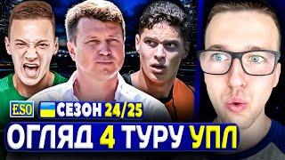 Огляд 4 туру УПЛ ! Олександрія та Полісся - дивують ! Що з Шахтарем ? ВОГНЯНИЙ ТУР