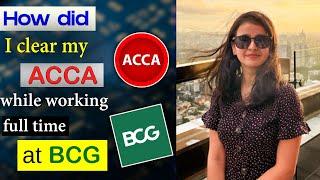 How did I clear my ACCA while working full time at BCG | CA Nandini Agrawal