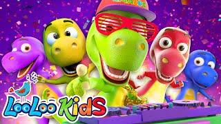 Five Little Dinos - Official Video - Zigaloo and Friends - LooLoo Kids Dinosaur Songs for Kids