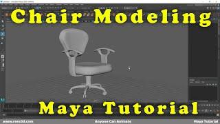 Maya Tutorial [Chair Modeling]  | Rees3D.com