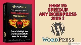 How to Speed up any WordPress Site | Viper Cache Demo Video