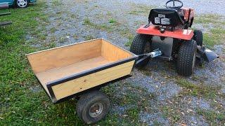 Lawn tractor trailer build