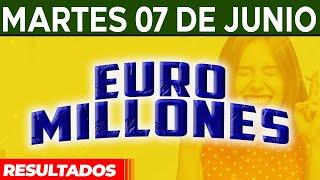 Resultado del sorteo Euromillones del Martes 7 de Junio del 2022. 