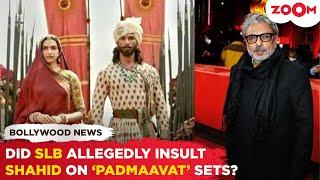 Did Sanjay Leela Bhansali INSULT Shahid Kapoor on 'Padmaavat' sets? Team reveals SHOCKING details