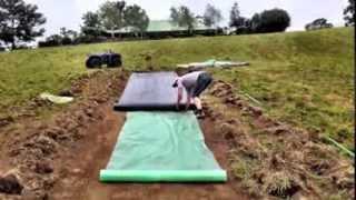 Homemade Slip n Slide - 100 meters long