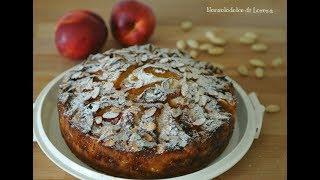 Torta alle pesche mandorle e ricotta
