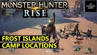 Monster Hunter Rise Camp Locations in Frost Islands - Where to find Sub-camps