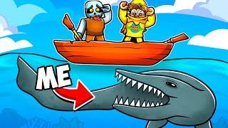 We Unlocked THE MOSASAUR In ROBLOX Shark Bite 2...