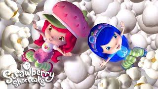 GIANT POPCORN EXPERIMENT  Strawberry Shortcake  Berry Science Compilation