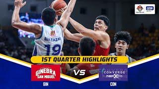 BRGY. GINEBRA vs. CONVERGE | 1ST QUARTER HIGHLIGHTS | QUARTERFINALS | PBA SEASON 49 PHILIPPINE CUP