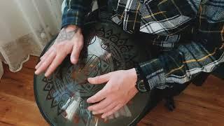 Discover the Magic of B Kurd Scale with My Big Steel Tongue Drum!