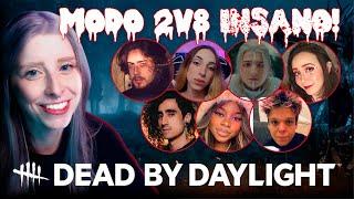 MODO 2V8 NO DBD ~ Dead by Daylight com Bastet, Beamom, Cellbit, Felps, JinkiWinkki, Matt e Tiemiau