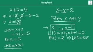 How to solve a linear equation in two variables? (1 of 2)