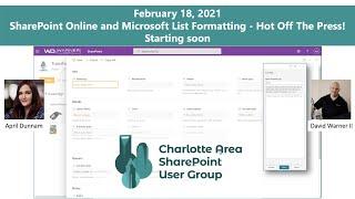 SharePoint Online and Microsoft List Formatting - Hot Off The Press!