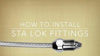 How to Install Sta-Lok fittings