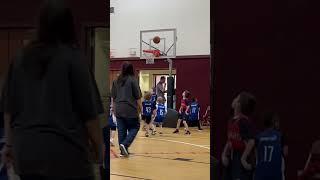 Checkout this little baller! So much improvement! #basketball #upward