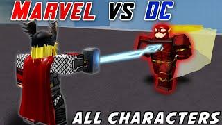 Marvel/DC Super Heroes- All Characters Showcase [ROBLOX] 2021 NEW GAME