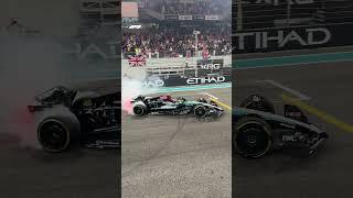 Lewis Hamilton's Final Donuts For Mercedes 