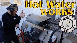 CHOPPED, ABUSED, then RESTORED! ~ Part 2 ~ Hot Water Pressure Washer from Junk to JEWEL!