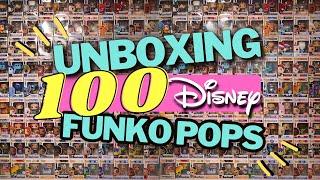 WORLD RECORD LARGEST DISNEY FUNKO POP UNBOXING! 100 FUNKO POPS FOR 100 YEARS OF WONDER CELEBRATION!