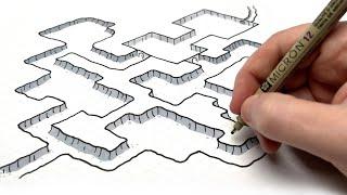 Simple Trick for Drawing Isometric Dungeon Maps!