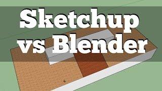 Sketchup vs Blender | First Impressions Beginner's Comparison