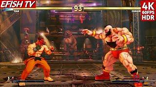 Dan Hibiki vs Zangief (Hardest AI) - Street Fighter V