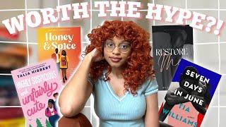 i read 4 of the most hyped black romance recs and here’s what I think about em | reading vlog 