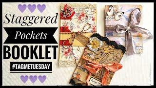 Junk Journal Ephemera - Staggered Pockets Booklet #tagtuesday