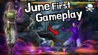 June - FIRST FEMALE LEGENDARY HERO Gameplay  || *June* Will Blow your Mind || Shadow Fight 4 Arena