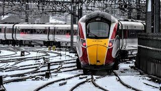 Trains at Leeds - 05/01/2025 *Snowy & Sleety*