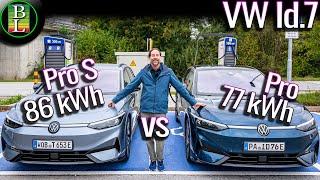 VW Id.7 BATTLE - 77 kWh vs 86 kWh