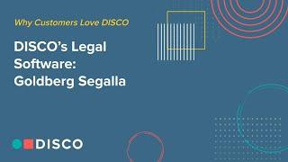 DISCO's Legal Software: Larry Mason, Partner, Goldberg Segalla