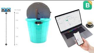 Smart Dustbin with New Blynk2.0 IoT App using ESP32 | Smart Garbage Bin using BlynkEdgent Method