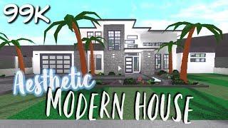 Bloxburg: Aesthetic Modern Villa 99K Speedbuild | Roblox