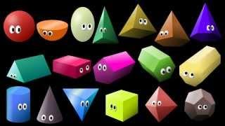 What Shape Is It? 2: 3D Shapes - Learn Geometric Shapes - The Kids' Picture Show (Fun & Educational)