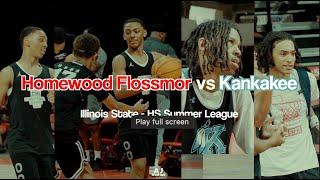Homewood Flossmoor vs Kankakee HS - Darrius Hawkins vs Lincoln Williams!!  NEZ GOES CRAZY!!
